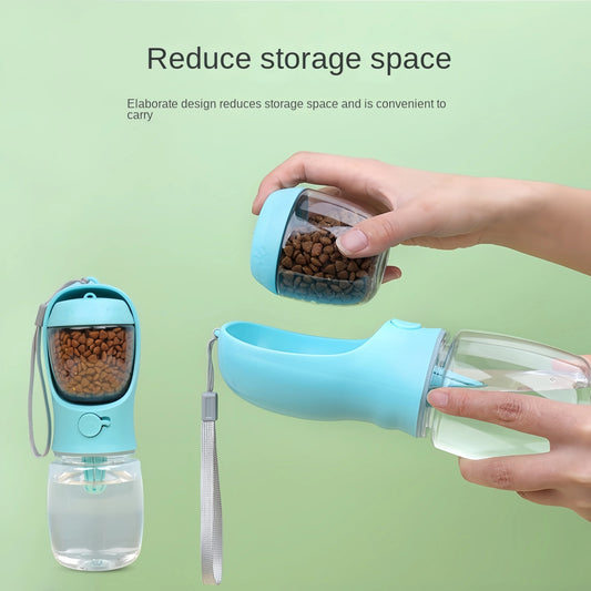 2-in-1 Portable Dog Food & Water Bottle