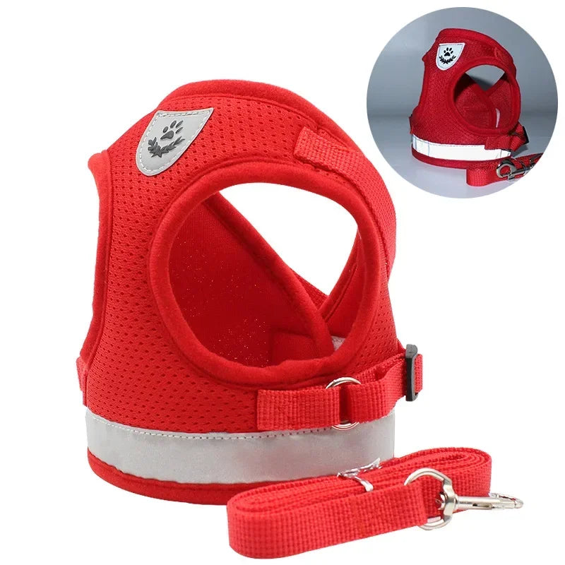 Reflective Adjustable Pet Harness Set