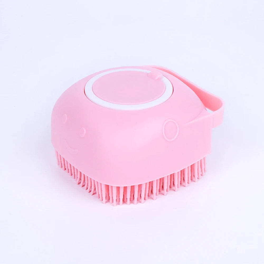 Silicone 2-in-1 Pet Bath Massage Brush