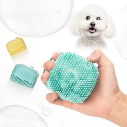 Silicone 2-in-1 Pet Bath Massage Brush