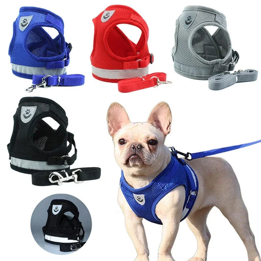Reflective Adjustable Pet Harness Set