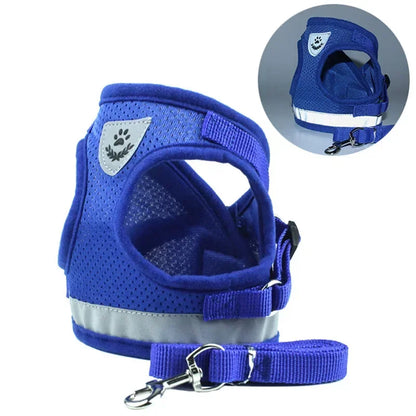 Reflective Adjustable Pet Harness Set