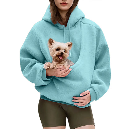 Fuzzy Pet Sling Hoodie