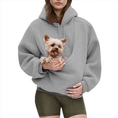 Fuzzy Pet Sling Hoodie