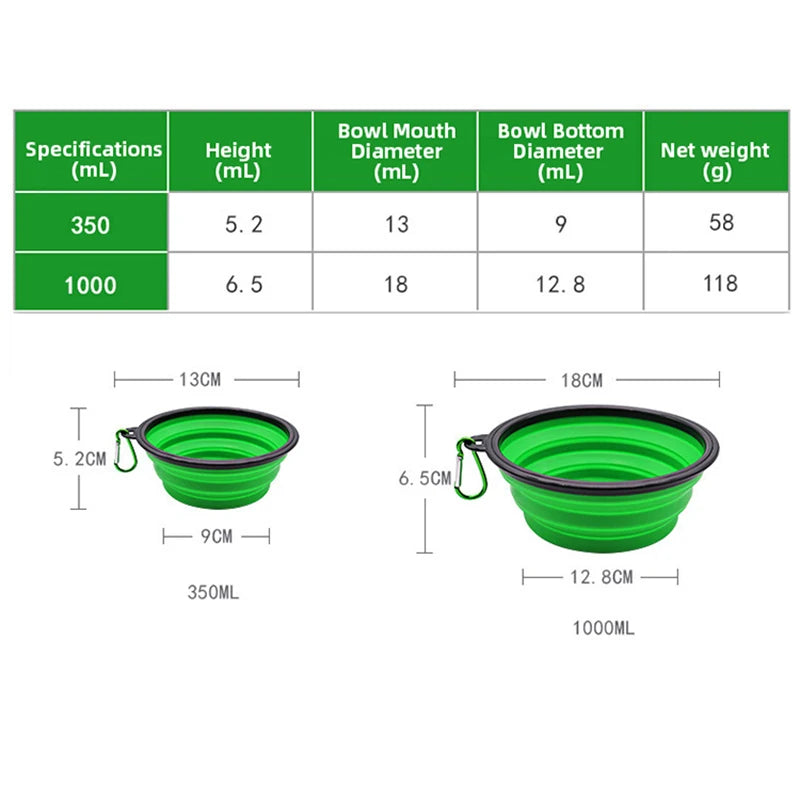 Portable Foldable Pet Travel Bowl