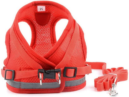 Reflective Adjustable Pet Harness Set