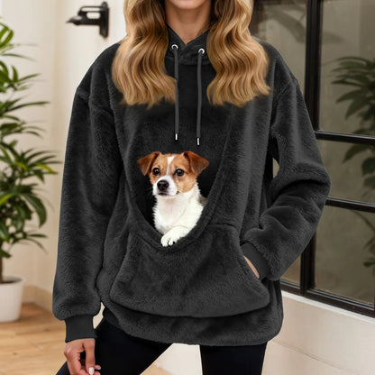 Fuzzy Pet Sling Hoodie