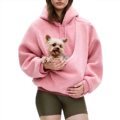 Fuzzy Pet Sling Hoodie