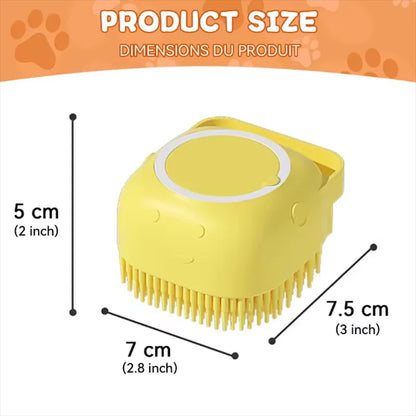 Silicone 2-in-1 Pet Bath Massage Brush